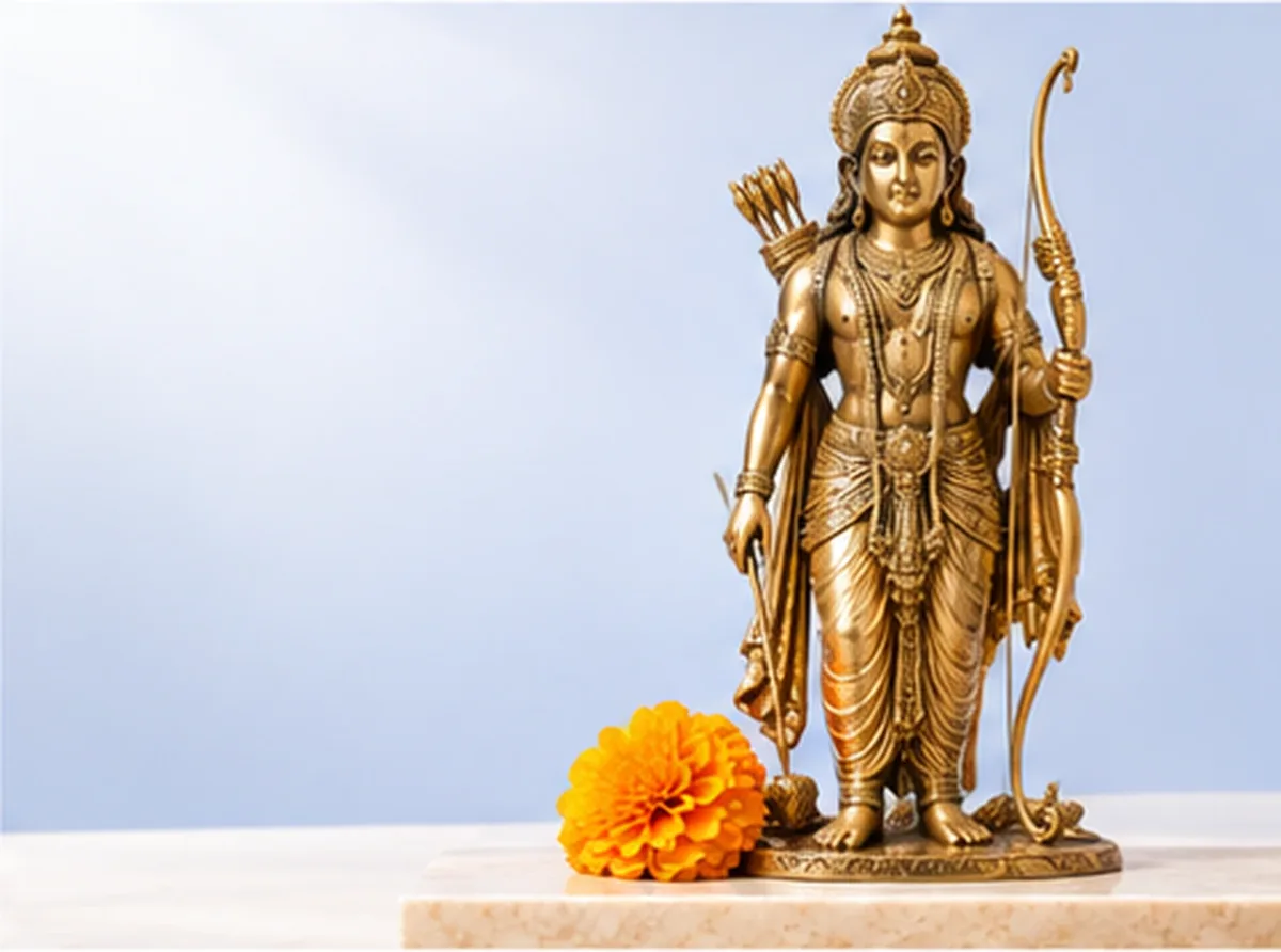 Brass murti of Rama