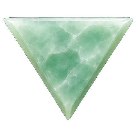 Pale jade carving of the yoni, the womb, the symbol of Bharani
