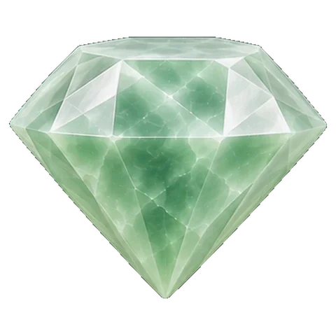 Pale jade carving of a bright jewel, the symbol of Chitra